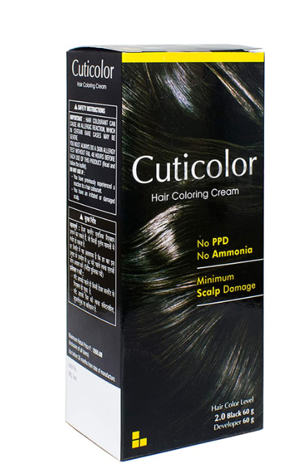 Cuticolor Hair Coloring Cream Black